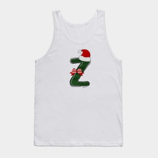 Letter Z - Christmas Letter Tank Top